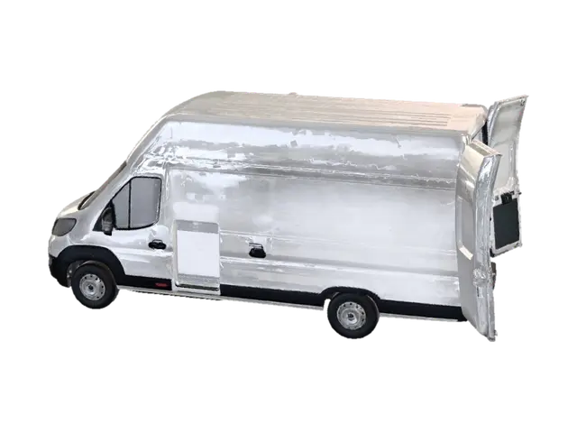 Open Cargo Van - Roofrack 3D model, vytvořený pomocí AI