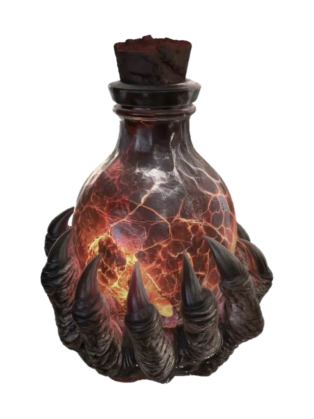 Modello 3D Emberbound Vessel, generato dall’IA