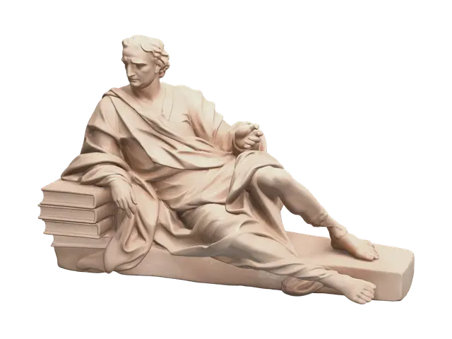 Modern Newton - Scientist 3D model, vytvořený pomocí AI