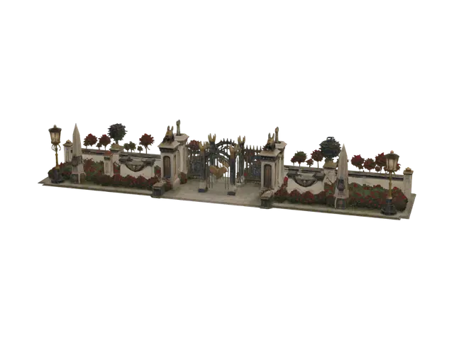 3D model for Gilded Gate of the Rose Garden