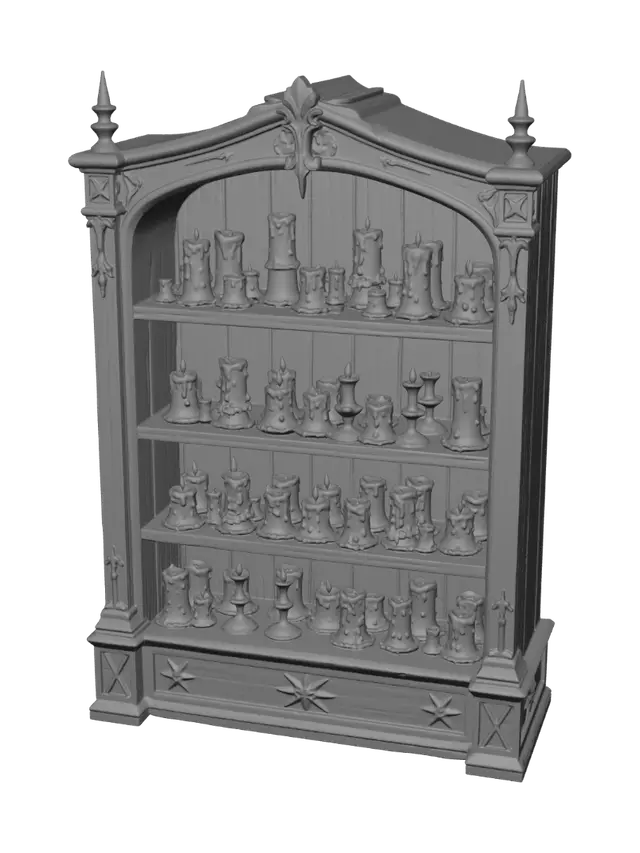 3D model for Ornate Candle Cabinet