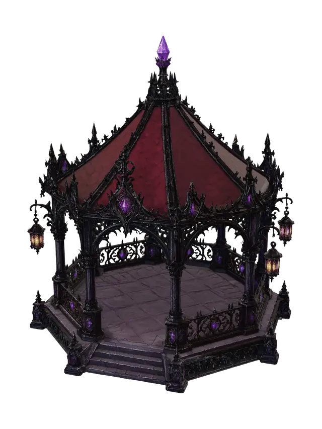 3D model for Crimson Crystal Pavilion