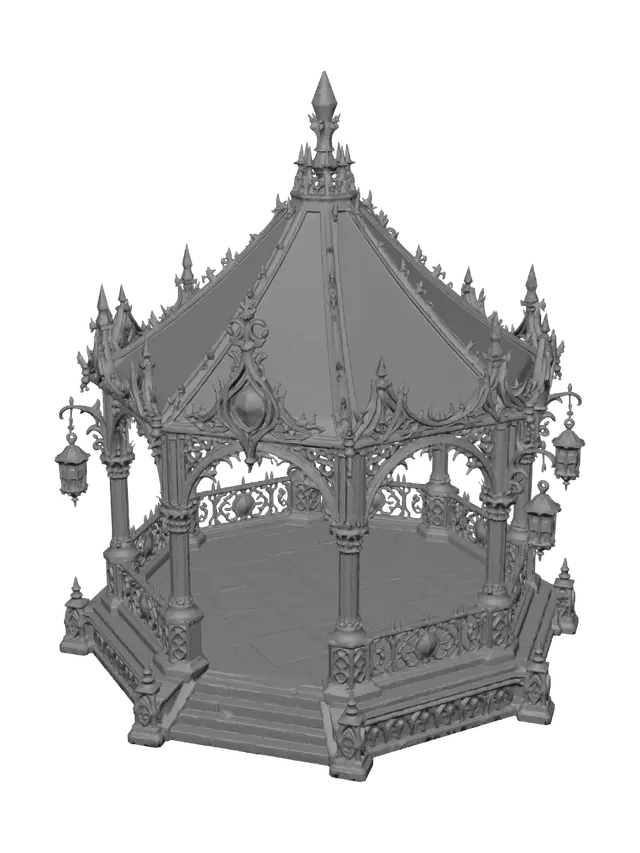 3D model for Crimson Crystal Pavilion
