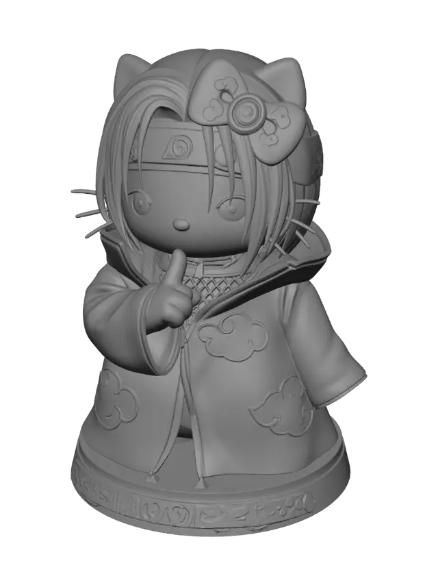 3D model for Akatsuki Kitty Ninja