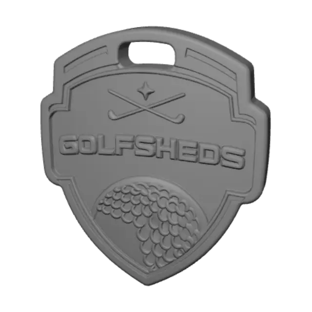 3D model for GolfSheds Shield Emblem