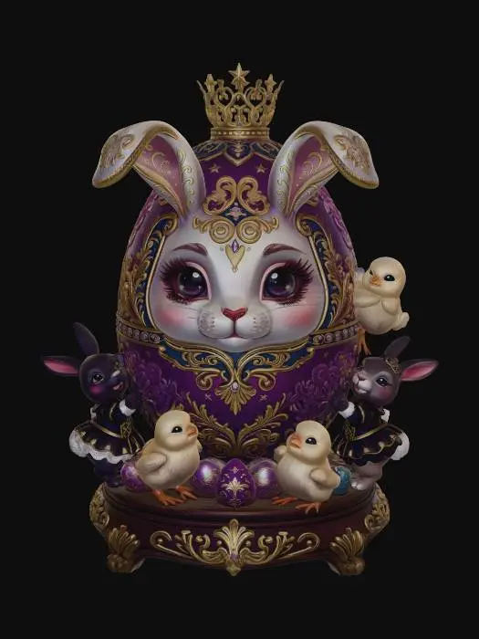 3D model for The Royal Easter Egg, #EasterEgg2026#