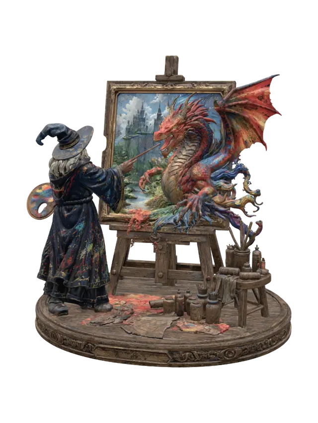 3D model for The Painter's Spell