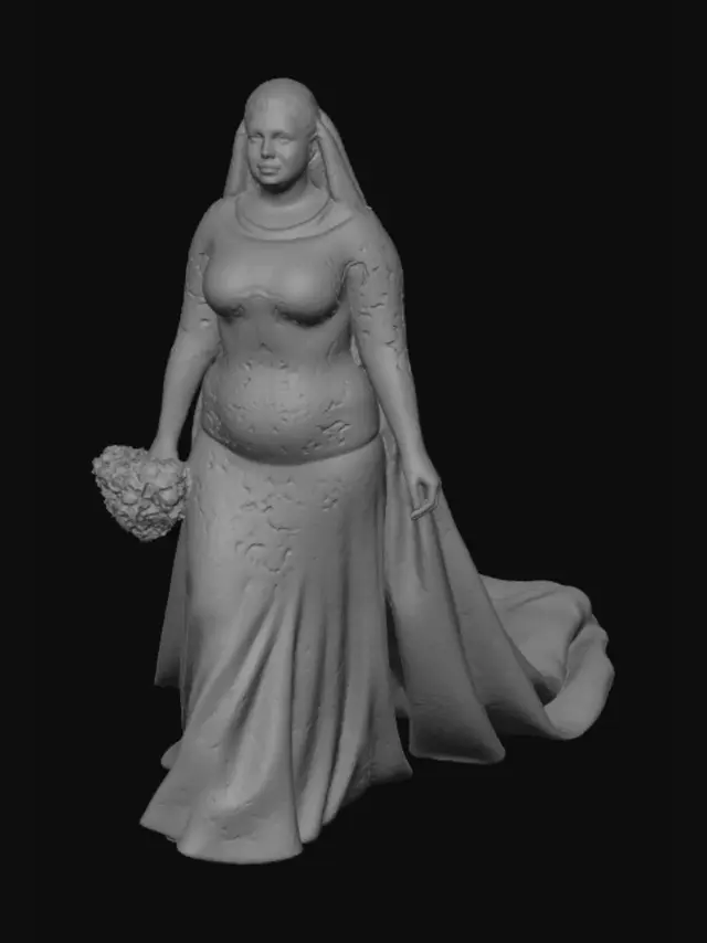 3D model for Lace and Veil on the Bridal Runway
