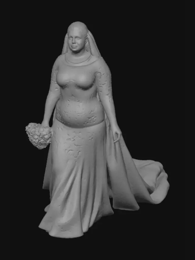 3D model for Lace and Veil on the Bridal Runway