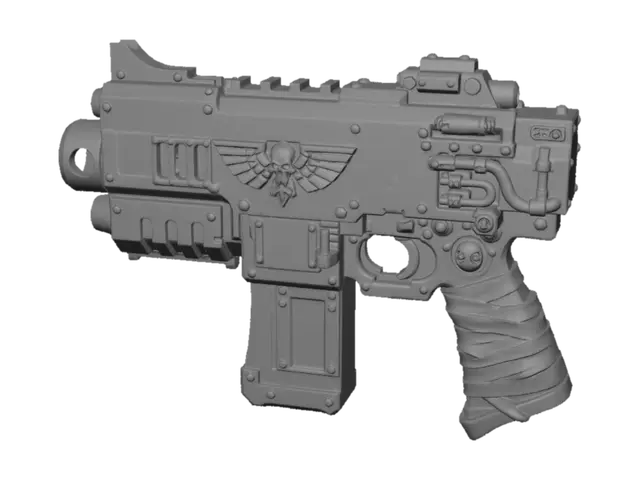 3D model for Winged Skull Autogun