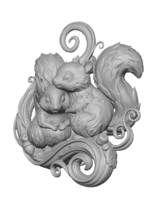 3D model for Squirrels and swirls