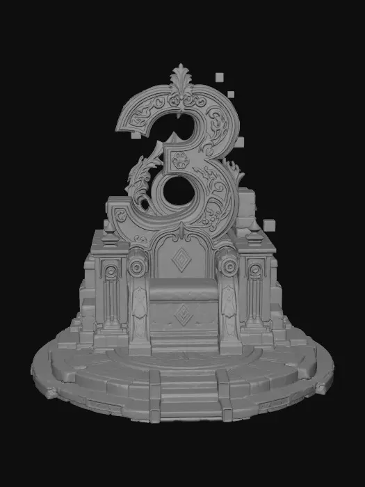 3D model for Threefold Arcane Throne