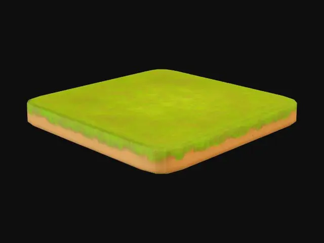 3D model for Green Tile of Grass