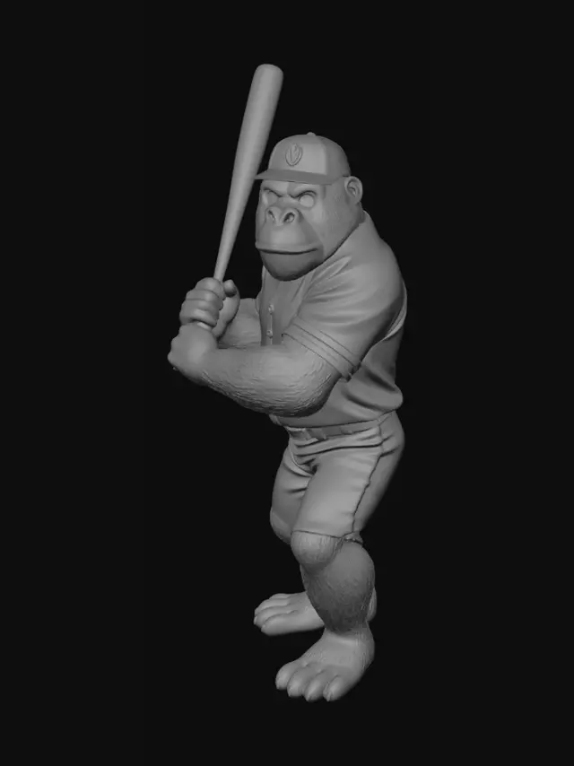 3D model for 野球のバッター
選手はゴリラ