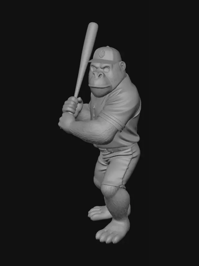 3D model for 野球のバッター
選手はゴリラ