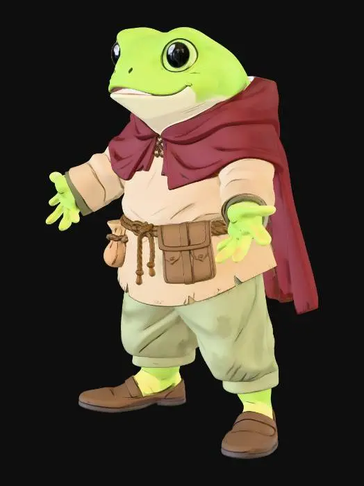 3D model for Hobbit Frog Adventurer