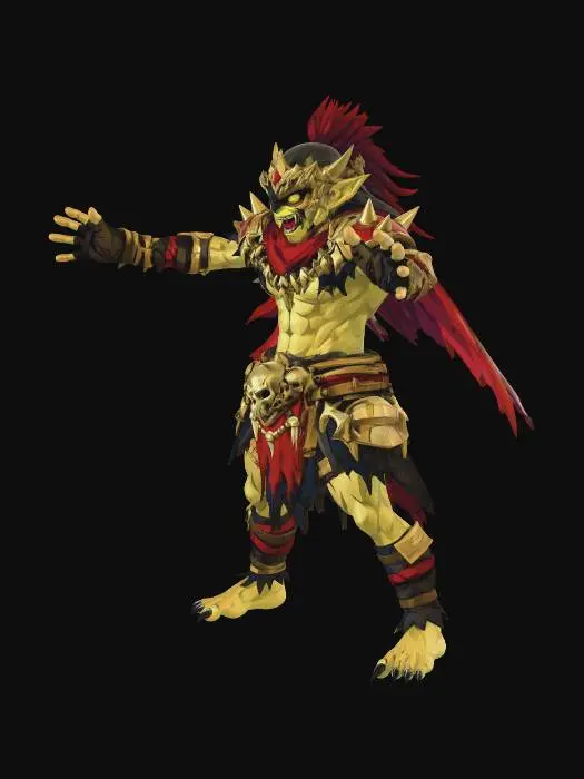 3D model for Crimson Skull Warlord