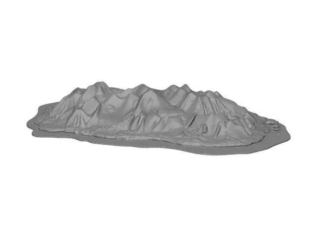 3D model for Emerald Ridge Island