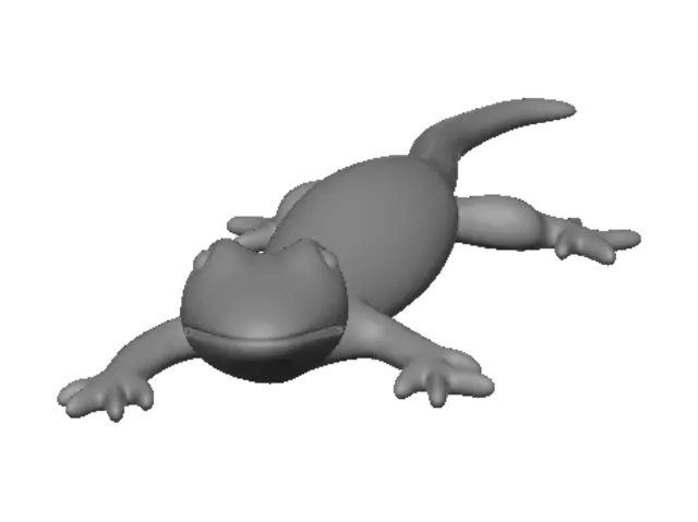 3D model for Glossy Black Salamander