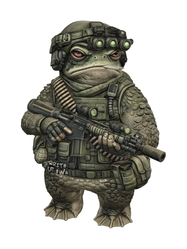 3D model for Commando Frog