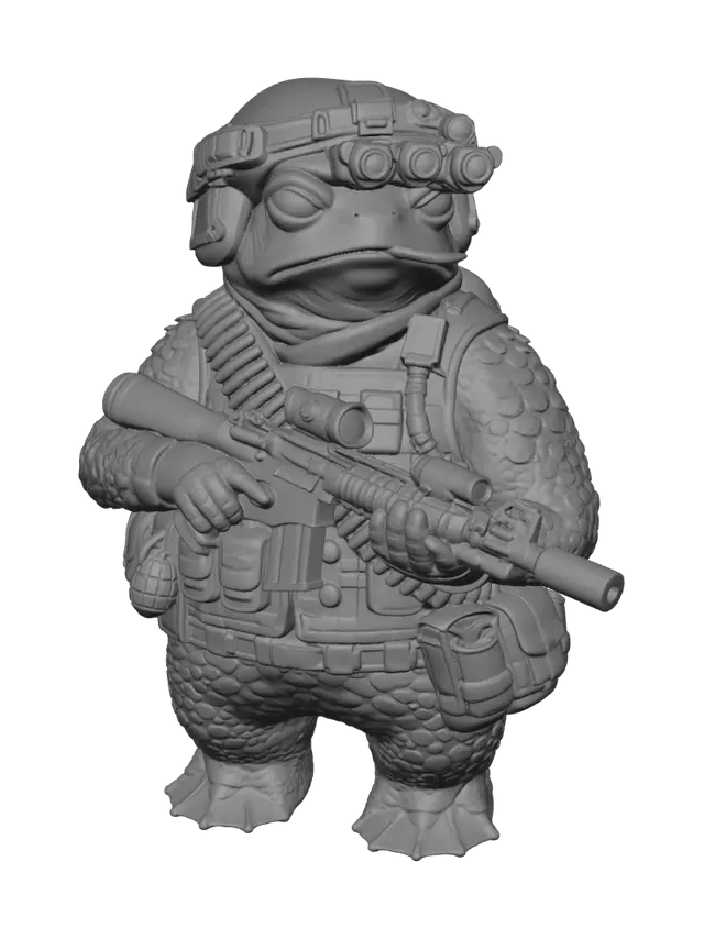 3D model for Commando Frog