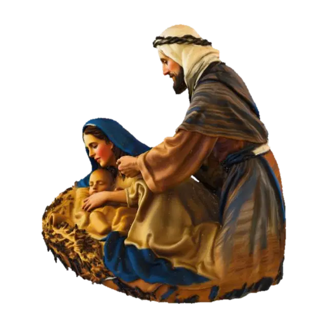 Nativity Scene 3D model, vytvořený pomocí AI