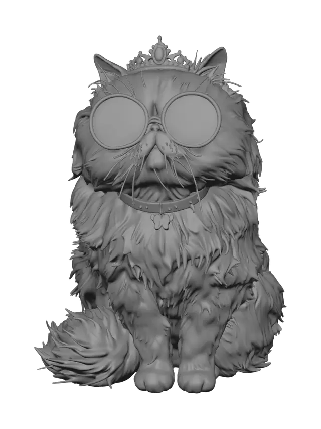 3D model for Princess Whiskers