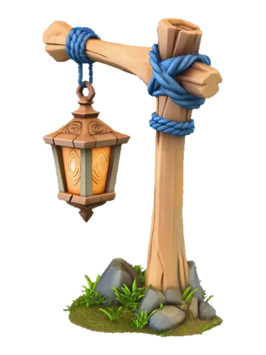 Woodland Lantern - Atmospheric 3D model, vytvořený pomocí AI