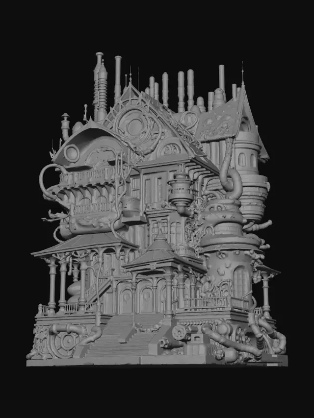 3D model for Clockwork Mansion