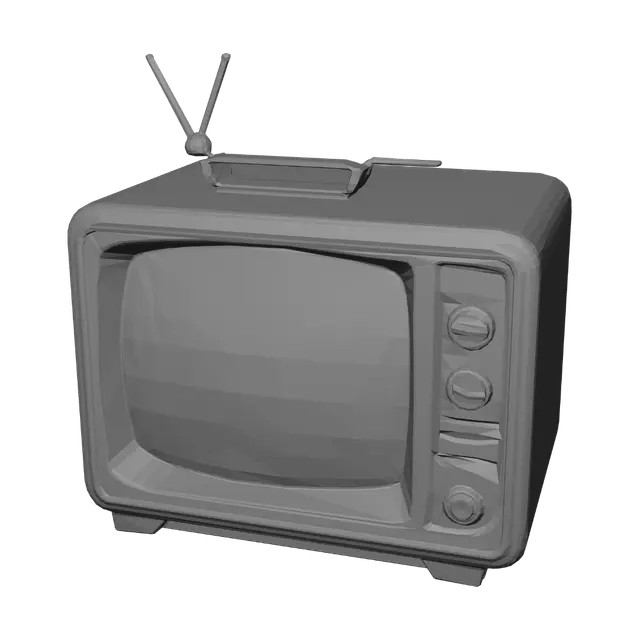 3D model for Dr. Dizzl's Drinks Advertisement on a Vintage TV