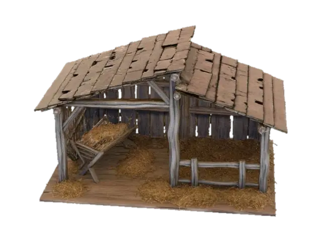 Manger Scene - Figurines 3D model, vytvořený pomocí AI