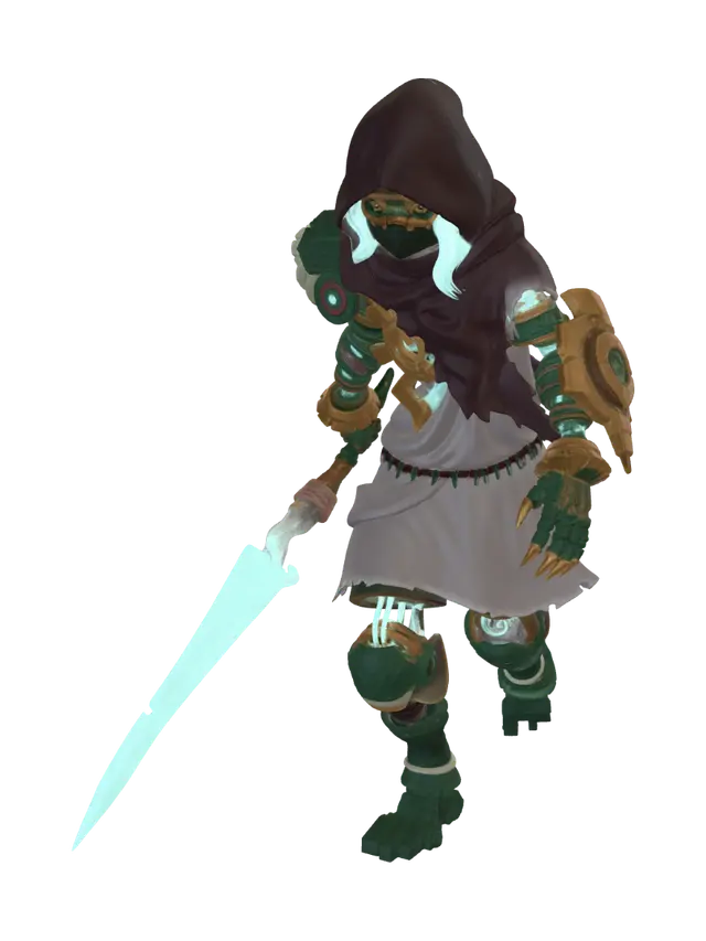Shrouded Technomancer - Wise 3D model, vytvořený pomocí AI