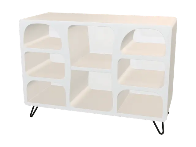3D model for Arched Cubby Storage Cabinet