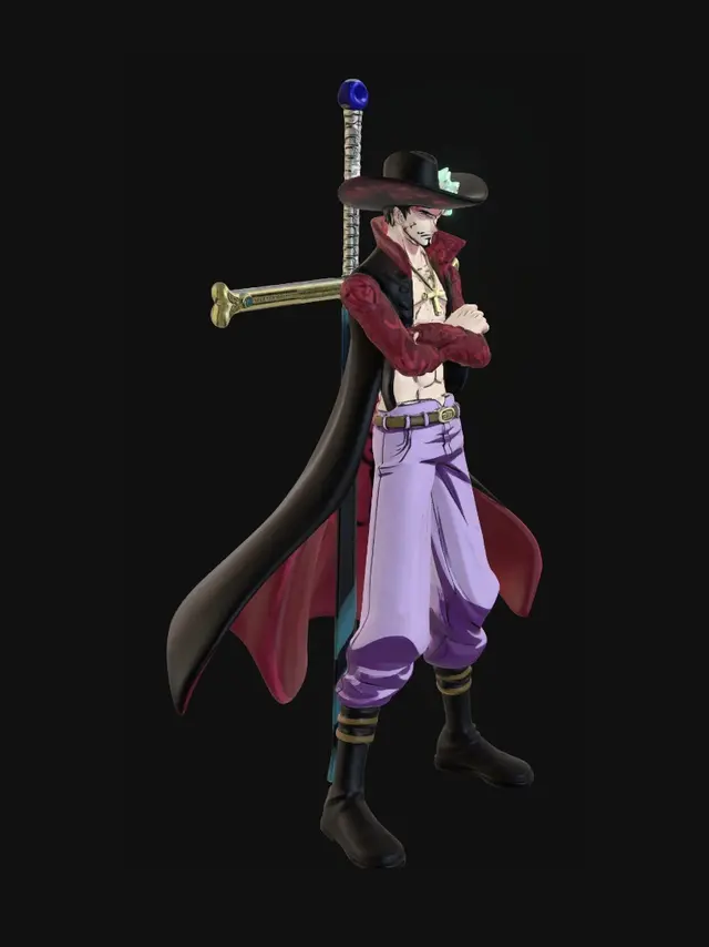 3D model for Crimson Swordsman