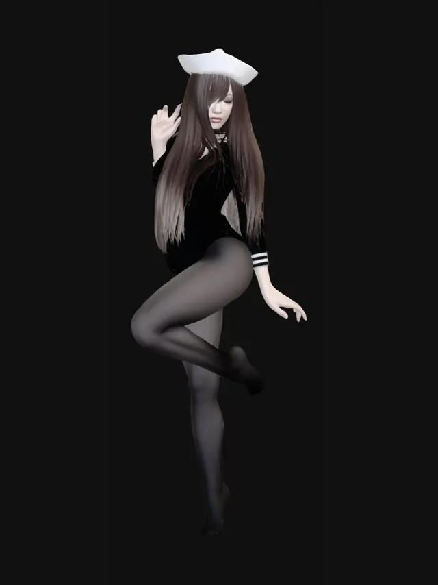 3D model for Sailor Silhouette by the Brick Wall