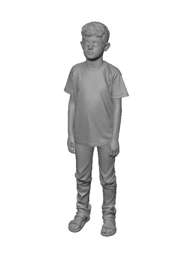 3D model for Boy by the aquarium