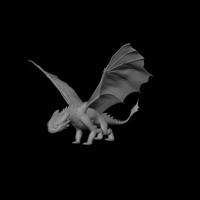 3D model for Midnight Dragon