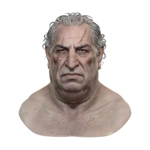 Scarred Veteran - Haracter 3D-model, gegenereerd door AI