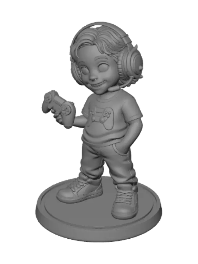 3D model for Gamer Kid
