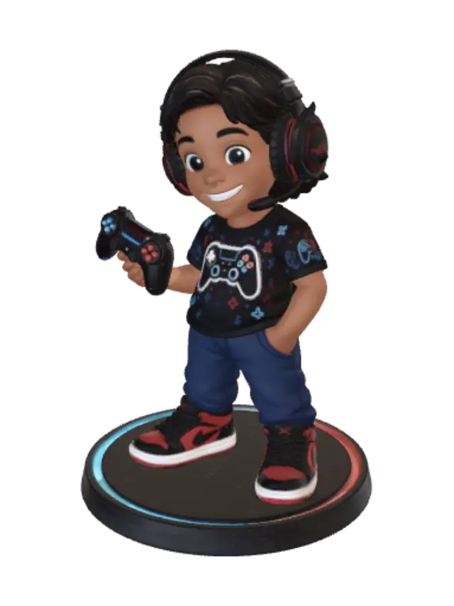 3D model for Gamer Kid