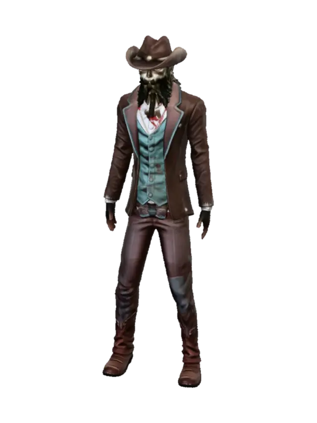 Dustbound Cowboy - Freefirepalomacharacter 3D-model, gegenereerd door AI