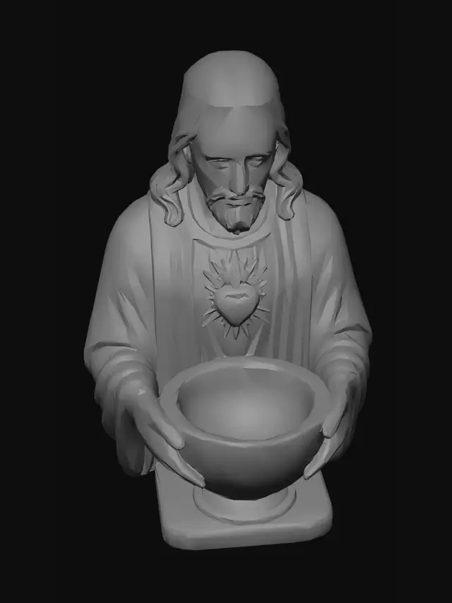 3D model for Sacred Heart Jesus with Bowl