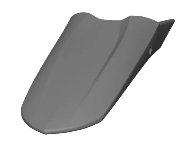 3D model for Glossy Black Surfboard Fin