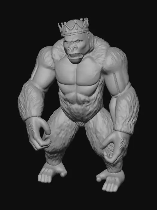 3D model for Crimson Crowned Gorilla
