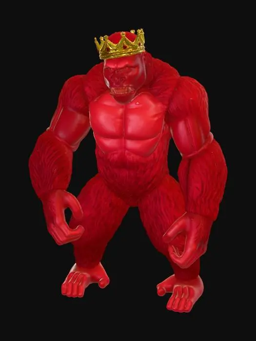 3D model for Crimson Crowned Gorilla