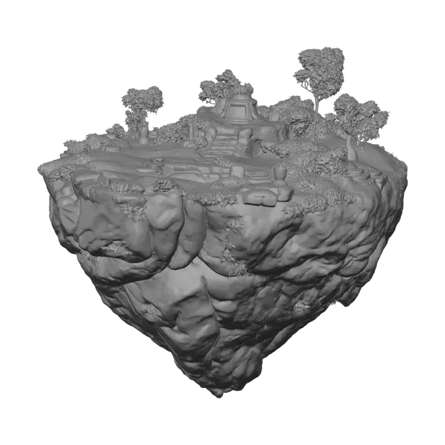 3D model for Floating Island of Light