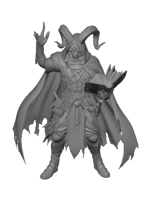 3D model for Grimoire of the Horned Necromancer