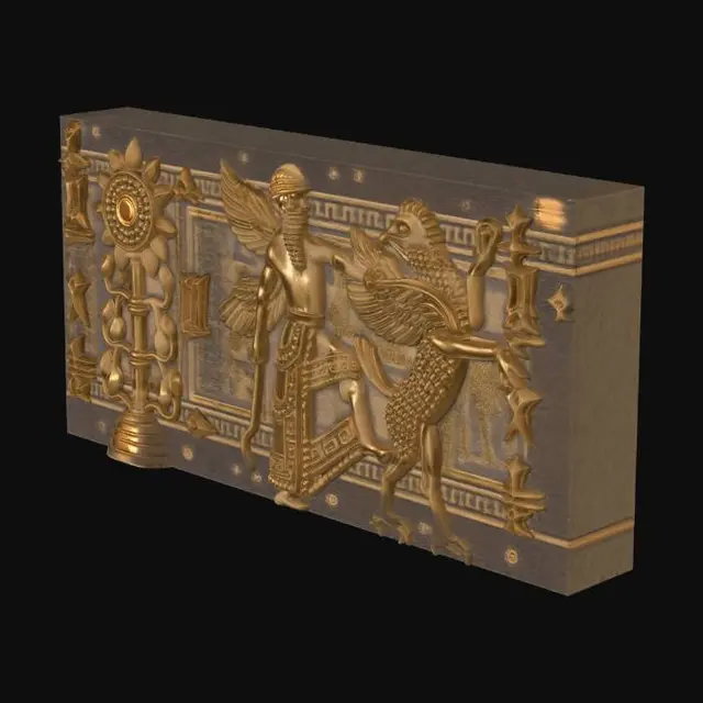 3D model for Sun Disk and Winged Guardian
