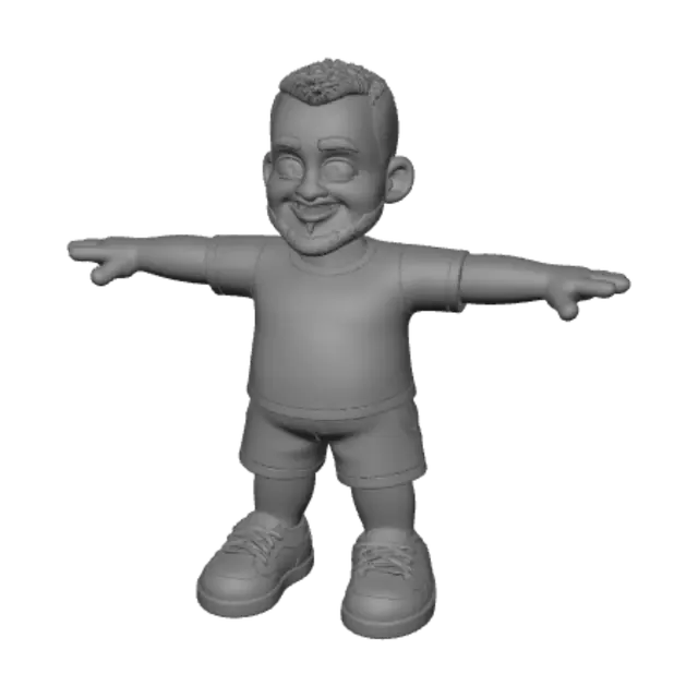 3D model for T Pose Hero