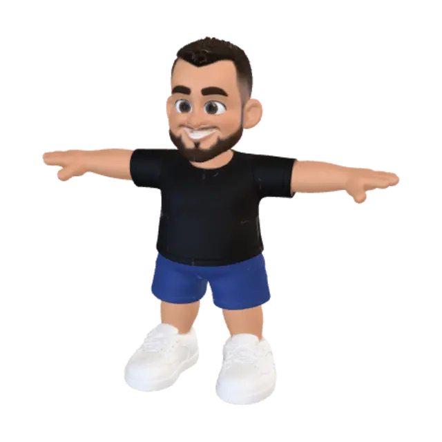 3D model for T Pose Hero